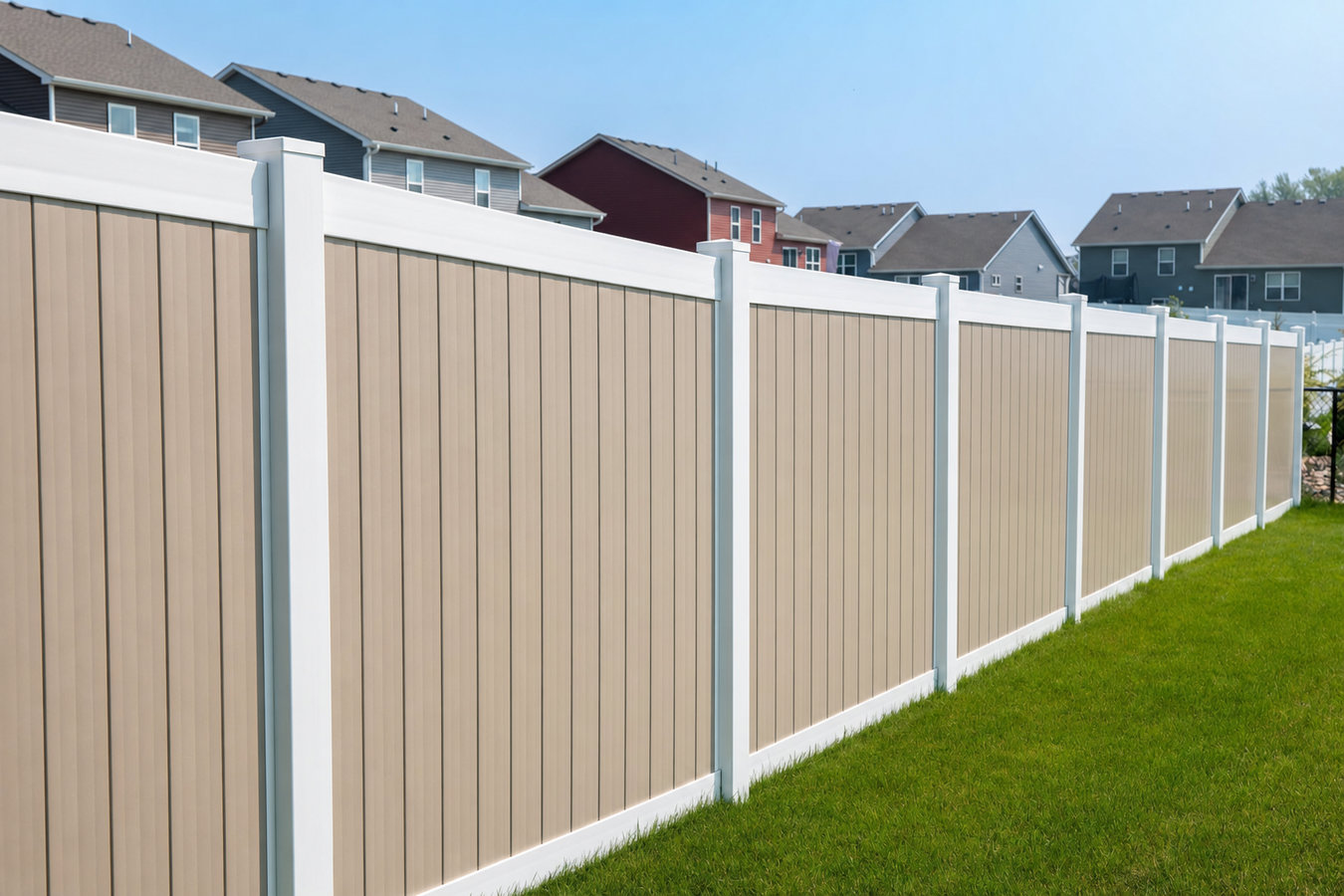 Vinyl fence installation